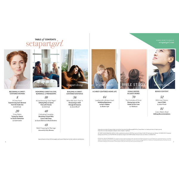 Set Apart Girl Magazine | Issue 23