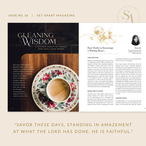Set Apart Magazine — Monthly Print Subscription