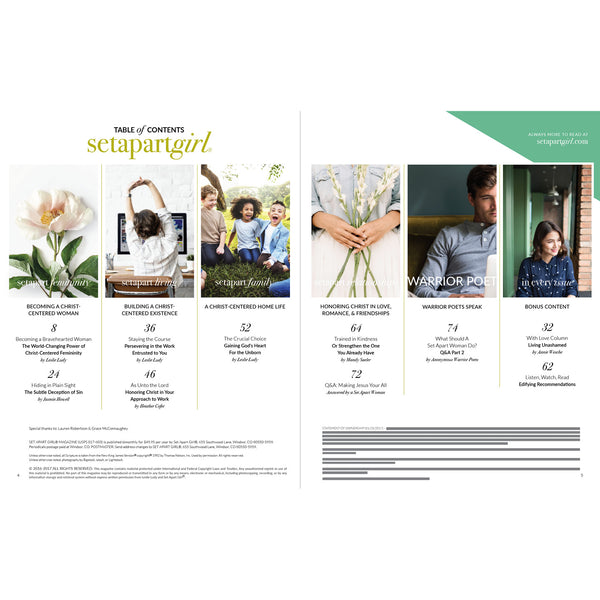 Set Apart Girl Magazine | Issue 12