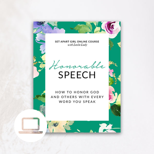 Honorable Speech – Online Course