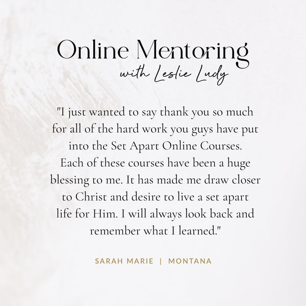 Monthly Online Mentoring Program